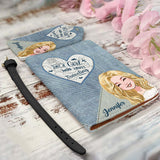 Just A Girl Who Loves Traveling - Personalized Travelling Leather Luggage Tag & Passport Holder