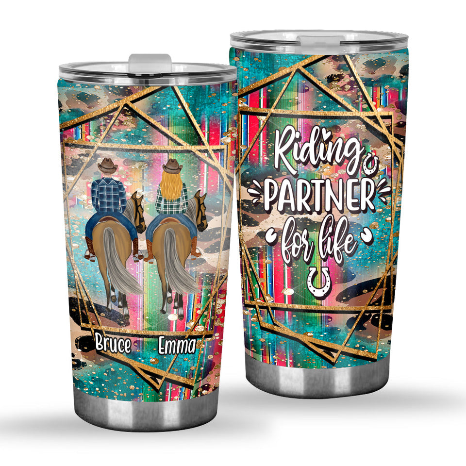 Riding Partner For Life - Personalized Horse Tumbler