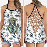 Namaste - Personalized Yoga Cross Tank Top