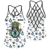 Namaste - Personalized Yoga Cross Tank Top