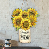 God Says You Are - Personalized Gardening Wood Sign