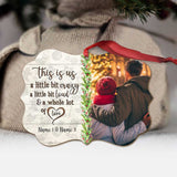 This Is Us - Personalized Christmas Couple Ornament (Printed On Both Sides)