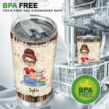 Just A Girl Who Loves Books - Personalized Book Tumbler
