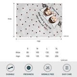 I Love You Even When You Fart - Personalized Couple Blanket