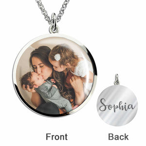 If Moms Were Flowers - Personalized Mother's Day Mother Round Pendant Necklace
