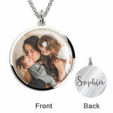 If Moms Were Flowers - Personalized Mother's Day Mother Round Pendant Necklace