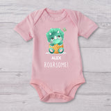 Together We're Roarsome - Personalized Father T-shirt And Baby Onesie