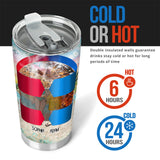 To The Beach And Back - Personalized Couple Tumbler