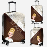 Adventure Awaits - Personalized Travelling Leather Handbag & Luggage Cover