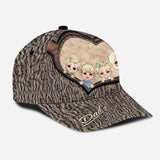 Whenever You Touch This Heart - Gift for dad, grandma, grandpa, mom, uncle, aunt, brother, sister - Personalized Classic Cap