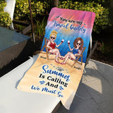 Time To Seas The Day - Personalized Sea Lover Beach Towel