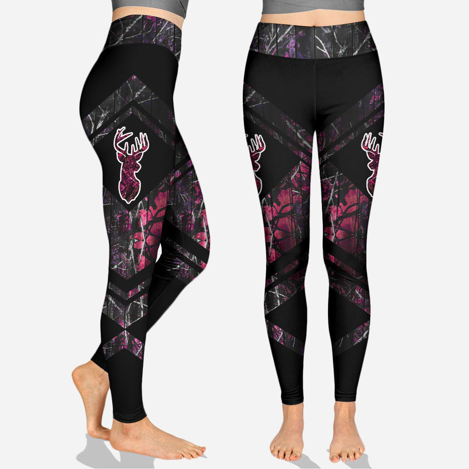 Country Girl Camo - Personalized Hunting Hollow Tank Top and Leggings