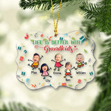 Life Is Better With Grandkids - Personalized Grandma Ornament