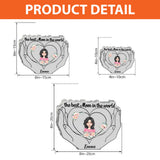 The Best Mom In The World - Personalized Mother's Day Mother Custom Shaped Acrylic Plaque