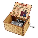 Dear Mom - Personalized Mother's Day Mother Hand Crank Music Box