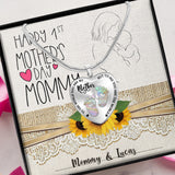 To The World - Personalized Mother's Day Mother Heart Pendant Necklace