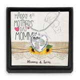To The World - Personalized Mother's Day Mother Heart Pendant Necklace