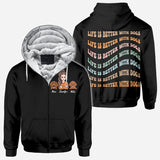 Life Is Better - Personalized Mother's Day Dog All Over T-shirt and Hoodie