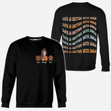 Life Is Better - Personalized Mother's Day Dog All Over T-shirt and Hoodie