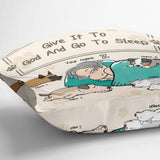 Give It To God And Go To Sleep - Personalized Dog Throw Pillow