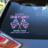 Do Not Disturb - Personalized Racing Decal Full