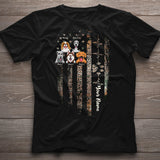 Love My Dogs - Personalized Independence Day Dog T-shirt and Hoodie