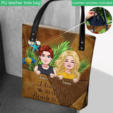 I Love You To The Beach - Personalized Couple Tote Bag