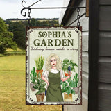 Gardening Because Murder Is Wrong - Personalized Gardening Rectangle Metal Sign
