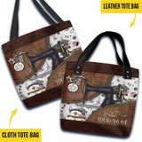 Sewing Is My Therapy Personalized Tote Bag