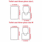 Purple Witches - Witch 3 Pieces Bathroom Mats Set
