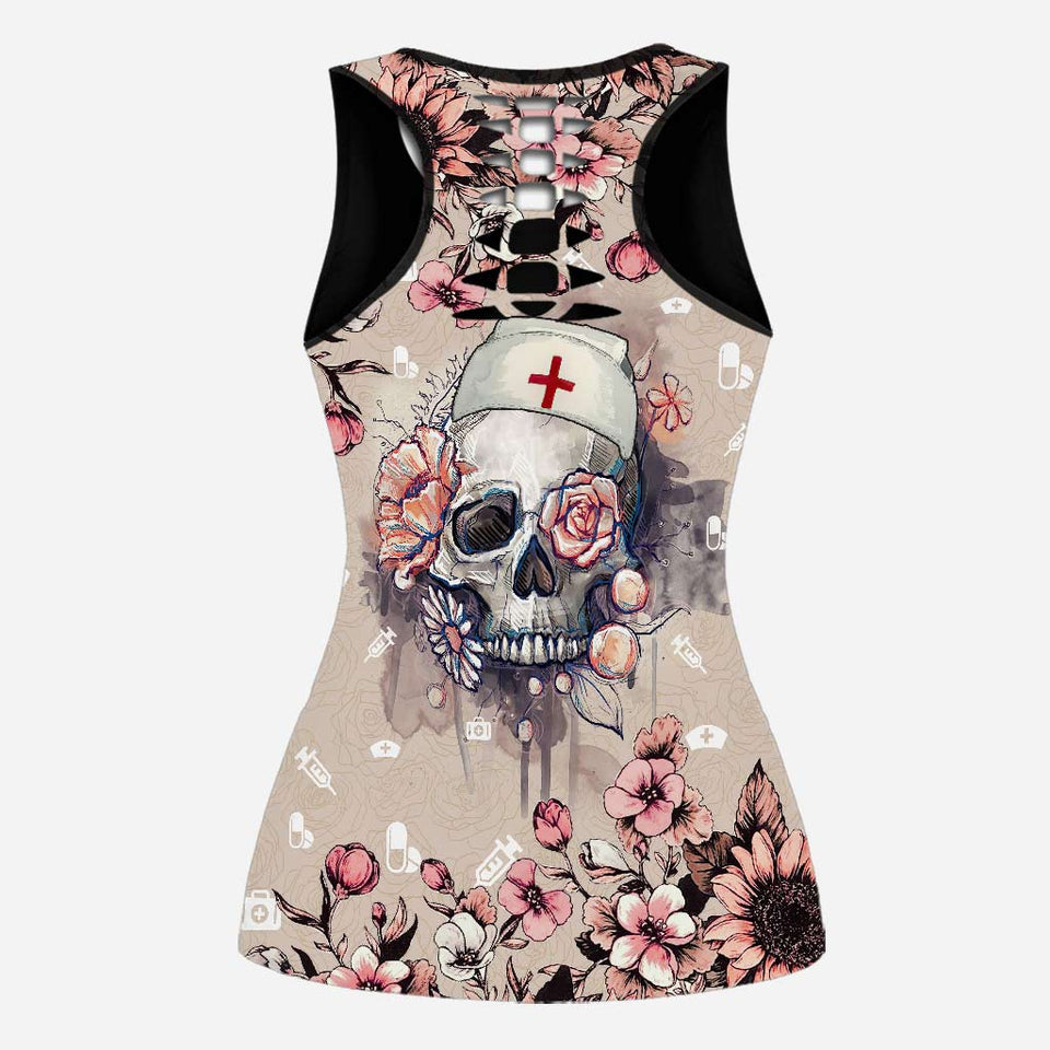 Nurse Life - Personalized Hollow Tank Top and Women Shorts