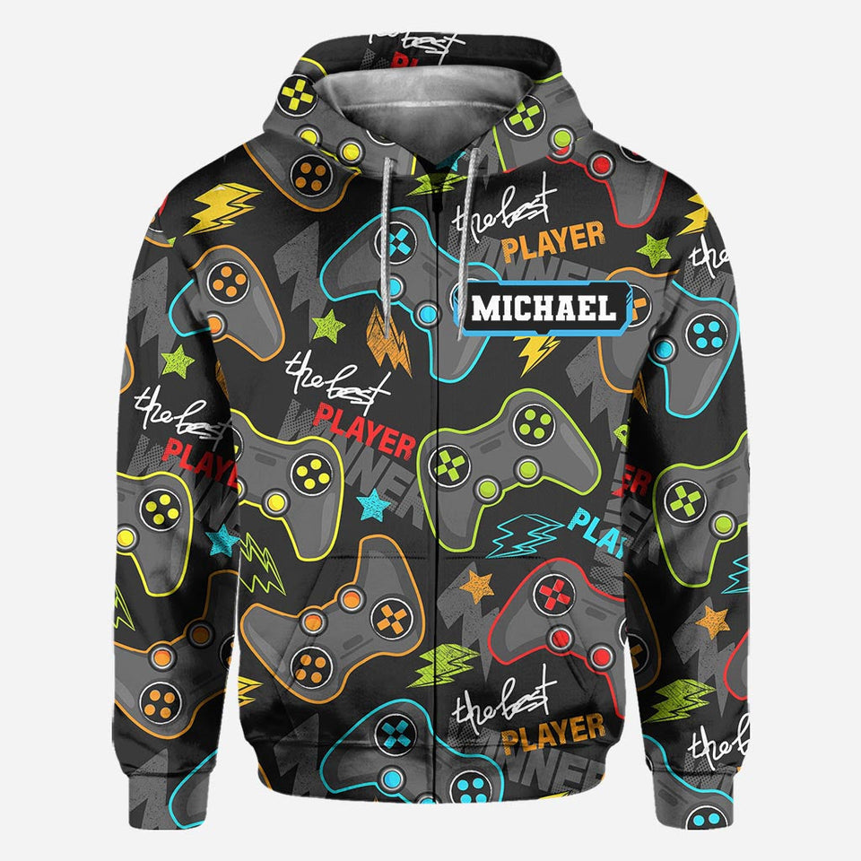 I Paused My Game To Be Here - Personalized Video Game All Over Shirt