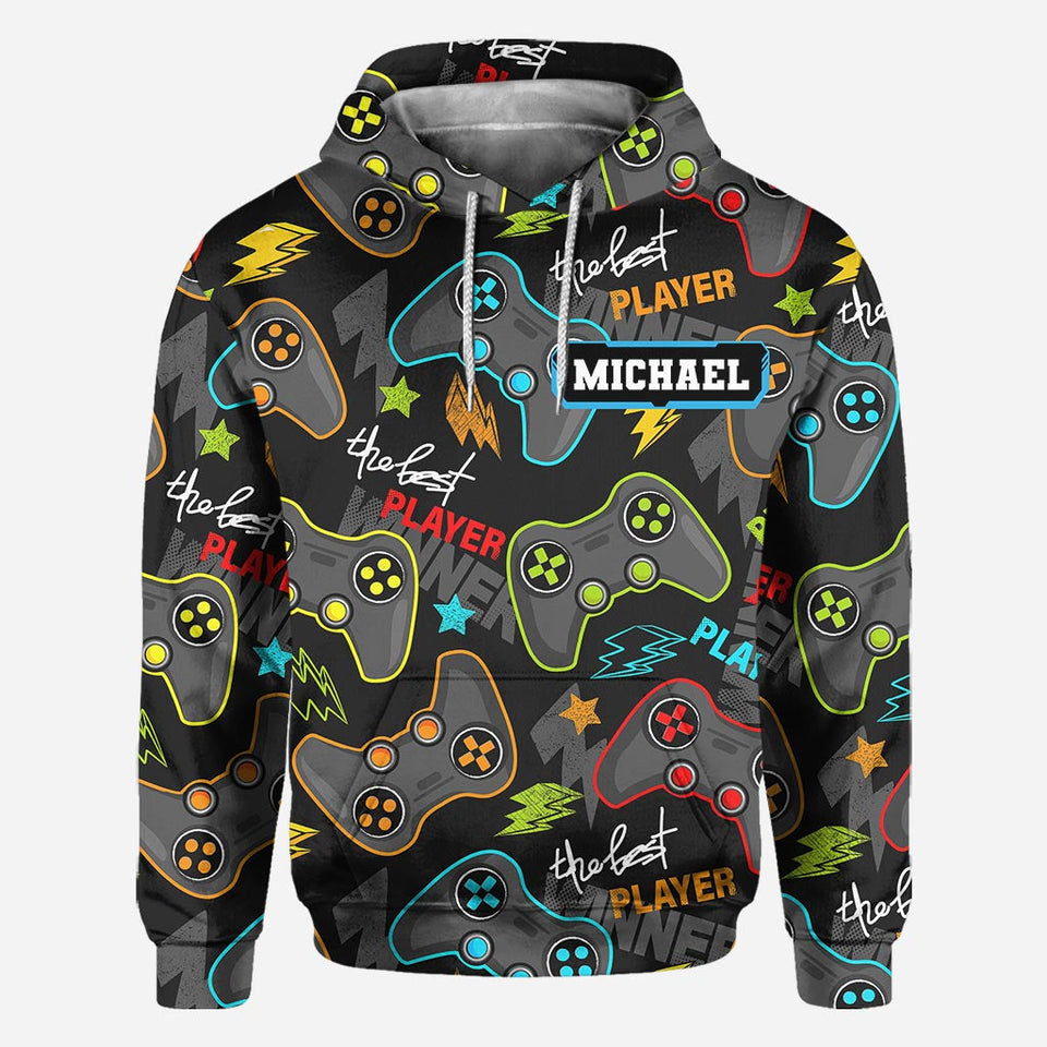 I Paused My Game To Be Here - Personalized Video Game All Over Shirt