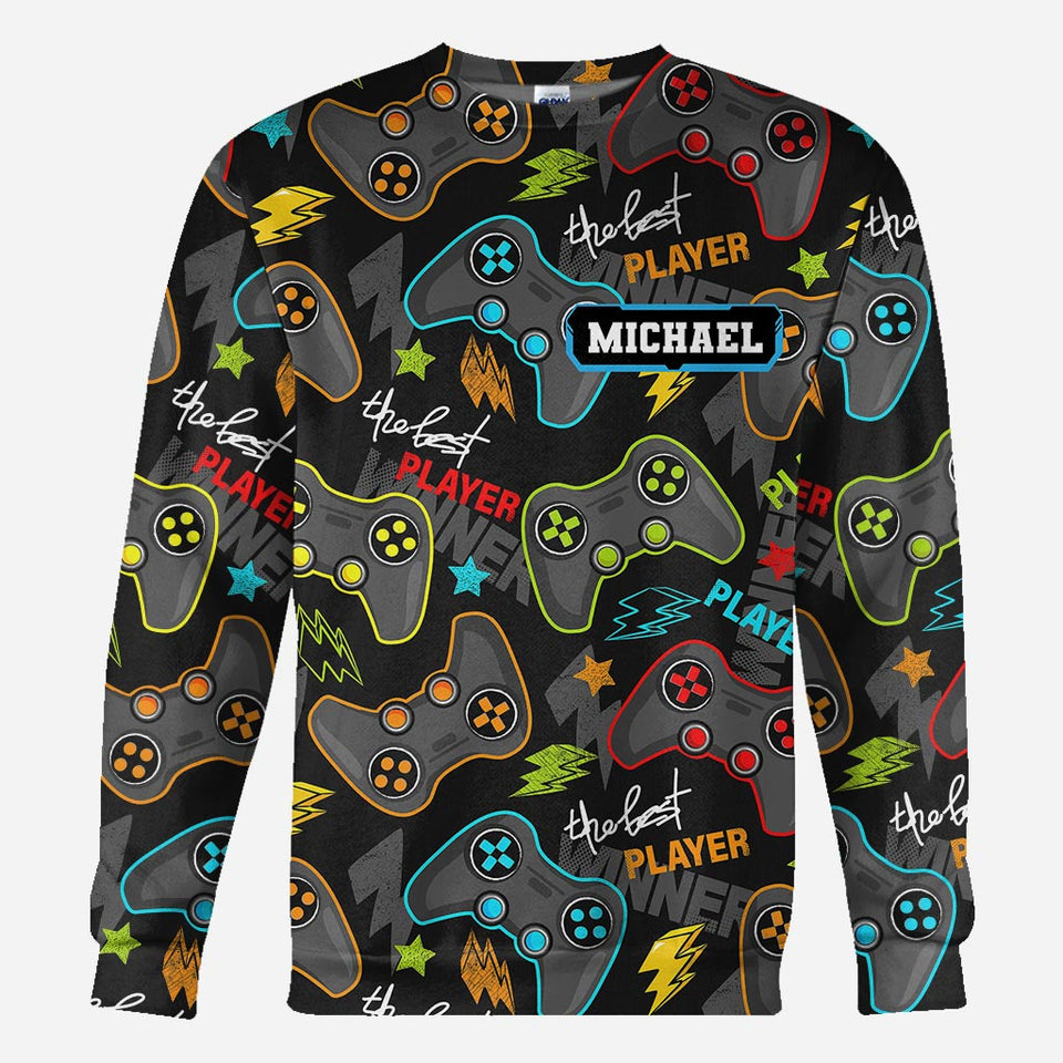 I Paused My Game To Be Here - Personalized Video Game All Over Shirt