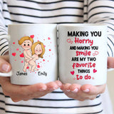 Making You Smile - Personalized Couple Mug