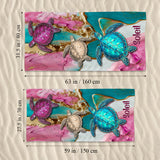 Beach Please - Personalized Sea Lover Beach Towel