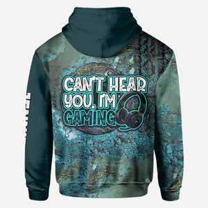 Can't Hear You I'm Gaming - Personalized Video Game All Over Shirt