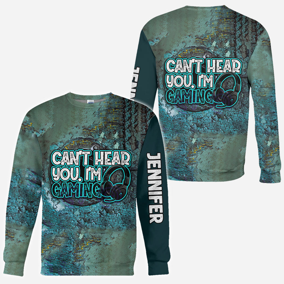 Can't Hear You I'm Gaming - Personalized Video Game All Over Shirt