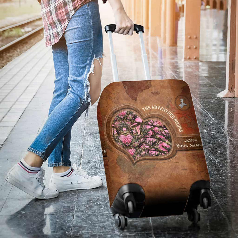 The Adventure Begins - Personalized Hunting Luggage Cover