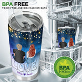 You Are My Valentine - Personalized Couple Tumbler
