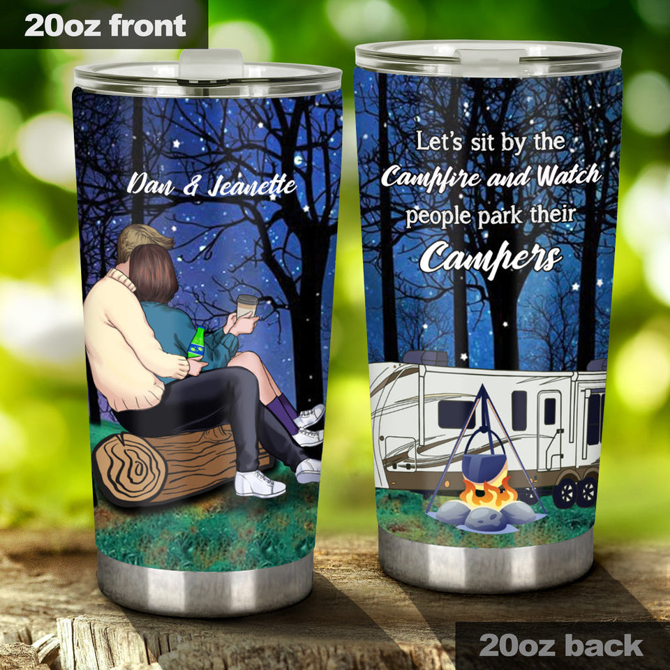 Camping Couple - Personalized Tumbler