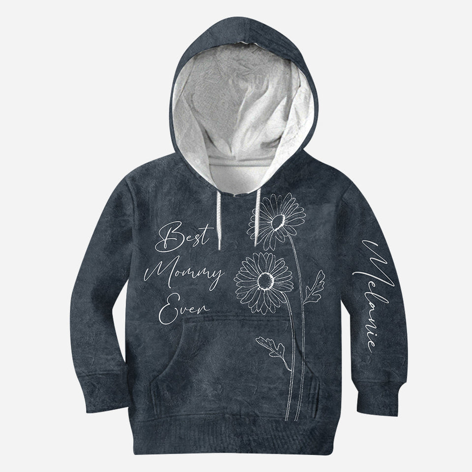 Best Mommy Grandma Birth Flower - Personalized Mother's Day Mother Hoodie And Leggings
