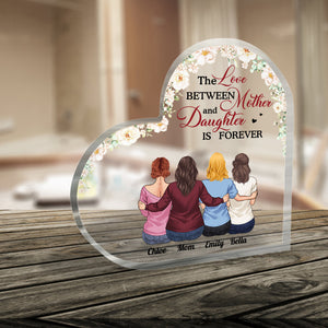 Mother And Daughters - Personalized Mother's Day Mother Custom Shaped Acrylic Plaque
