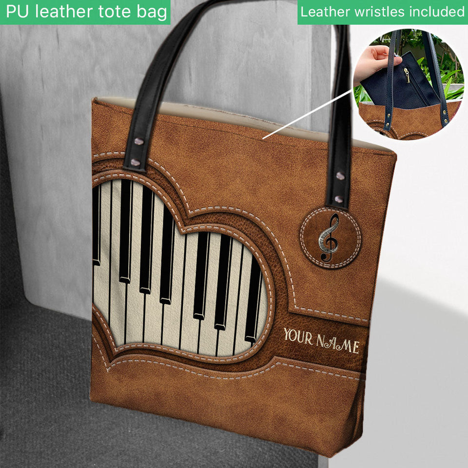Piano Personalized Tote Bag