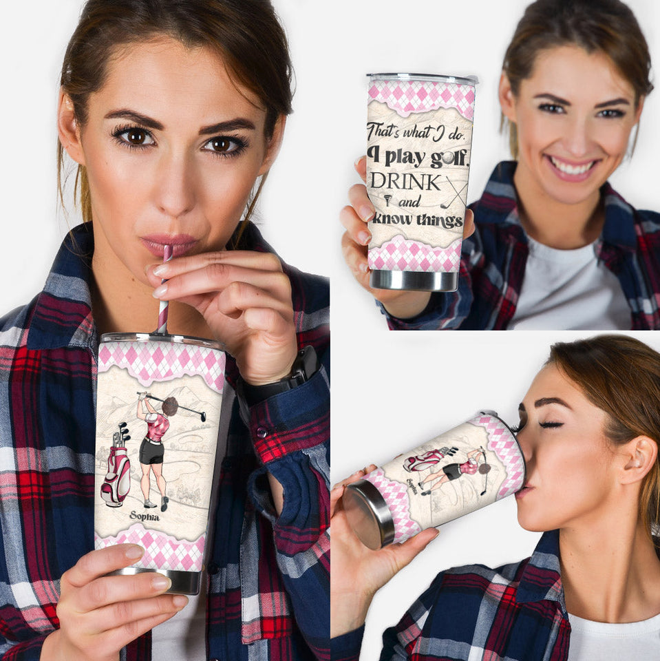That's What I Do - Personalized Golf Tumbler
