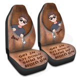 Get In Sit Down - Personalized Father Seat covers