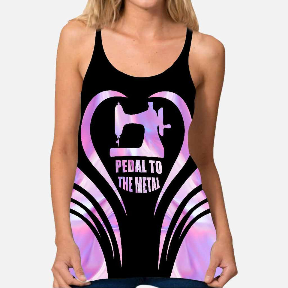 Love Sewing Cross Tank Top
