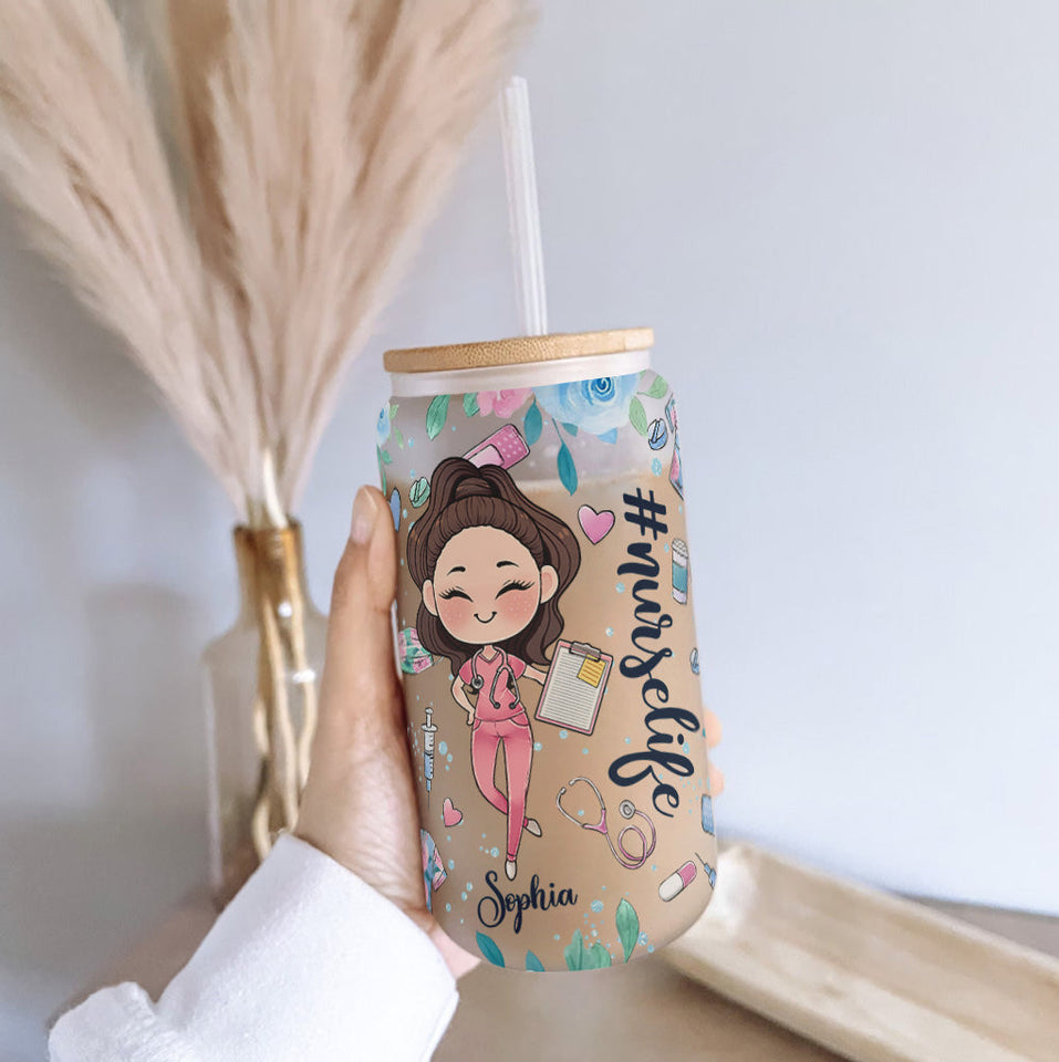 Nurse Life - Personalized Nurse Can Glass