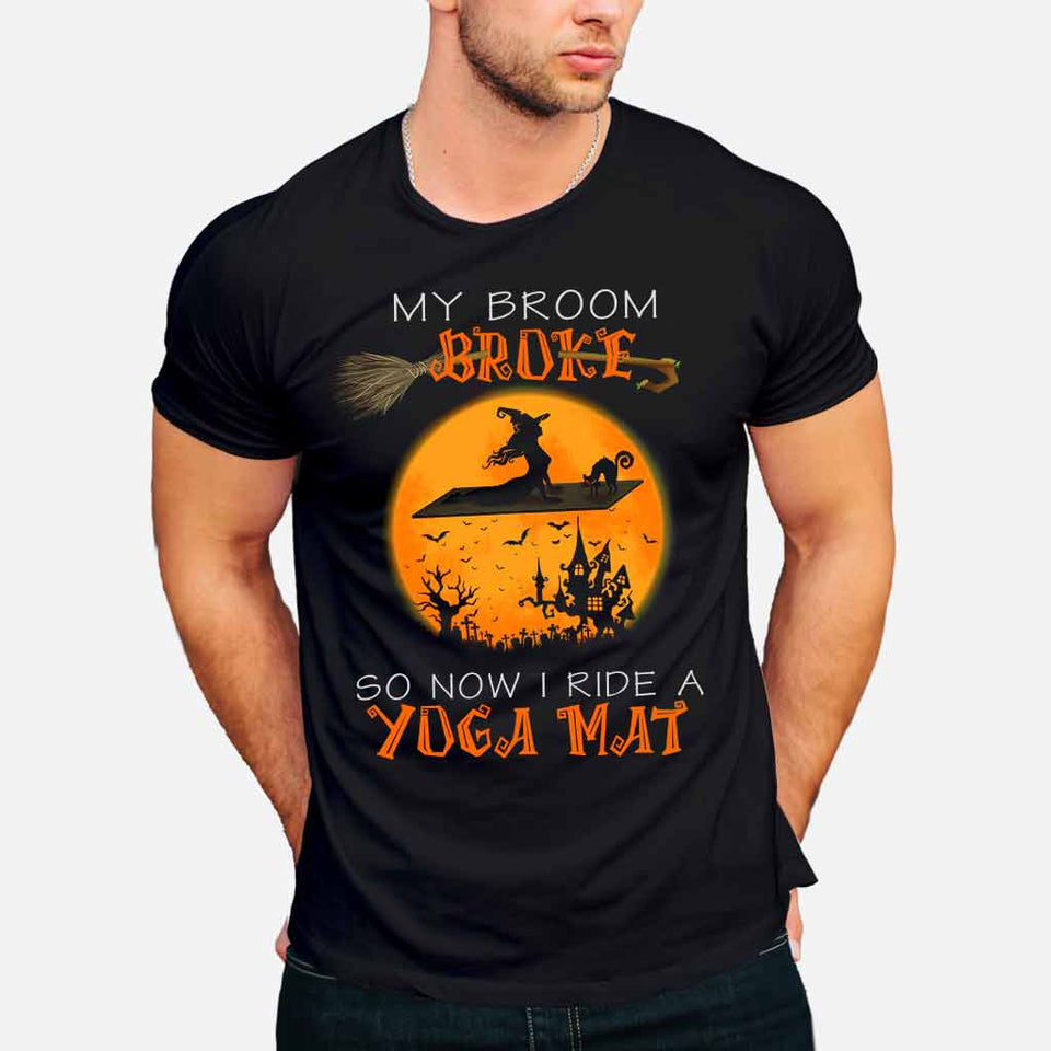 My Broom Broke Halloween T-shirt And Hoodie 092021