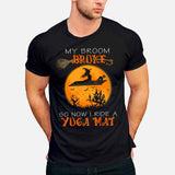 My Broom Broke Halloween T-shirt And Hoodie 092021